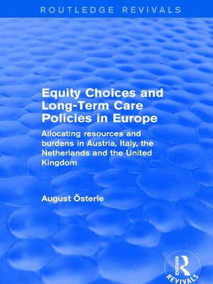 cover image of Equity Choices and Long-Term Care Policies in Europe
